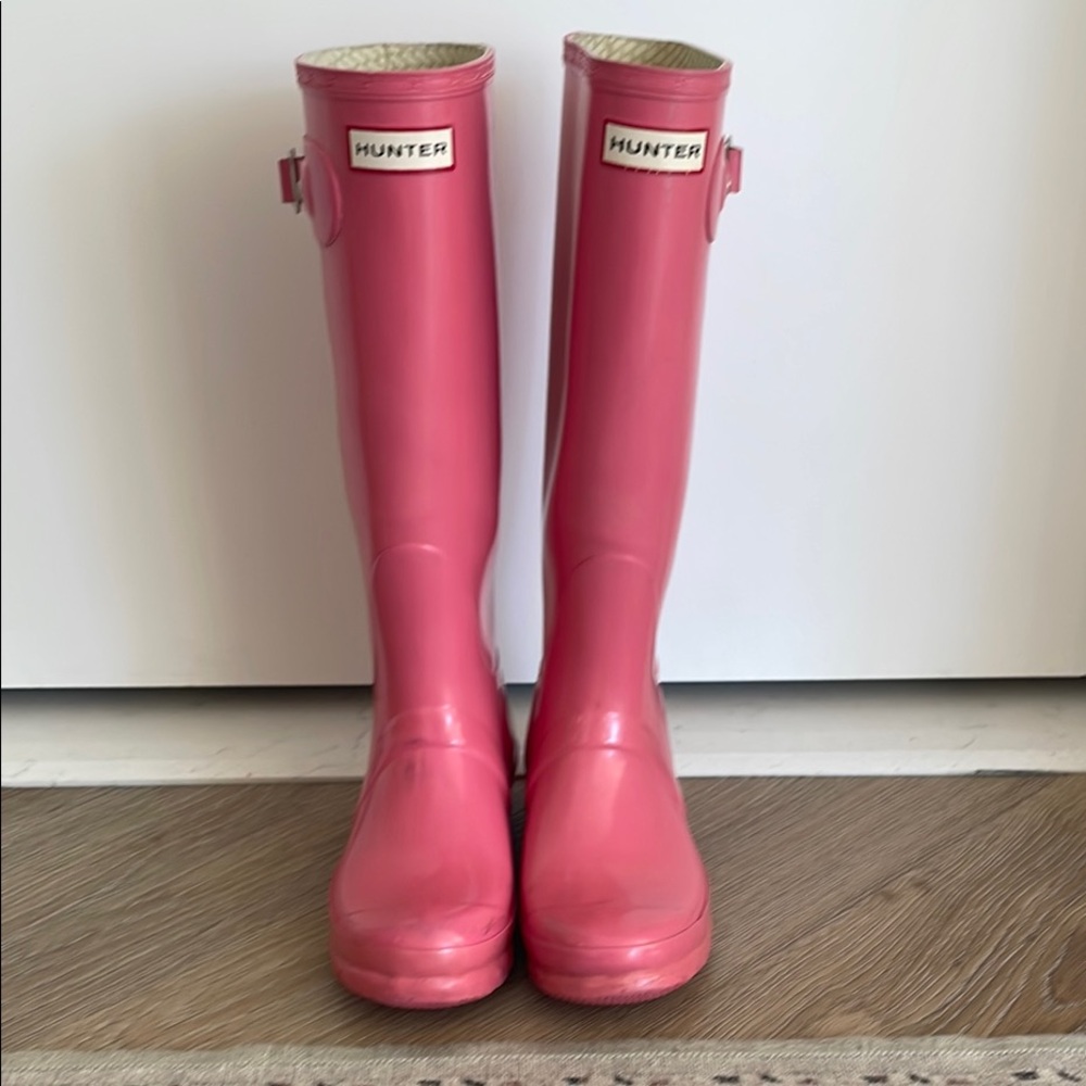 Hunter Pink Rain Boots